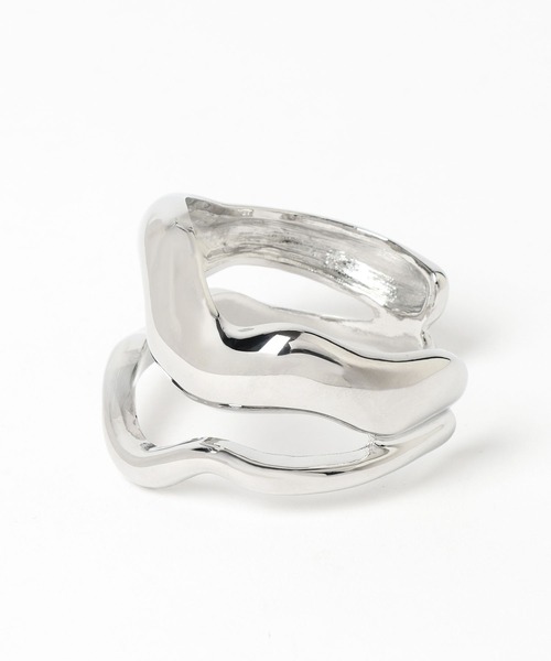 HARE(ハレ)の「ニュアンスワイドバングル(HARE)(バングル/リストバンド・レディース・シルバー・FREE)」の7枚目の写真