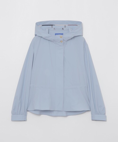 BLUE LABEL CRESTBRIDGE（ブルーレーベルクレストブリッジ）の「【はっ水】ライトウェザーマウンテンパーカー（マウンテンパーカー・レディース・ブルー/ダークネイビー・36/38）」の9枚目の写真