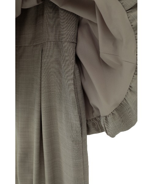 PEPLUM LAYERED ALL IN ONE（つなぎ/オールインワン）｜CLANE（クラネ