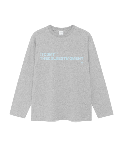 THECOLDESTMOMENT（ザコールデストモーメント）の「TCM box long sleeve (melange grey)（Tシャツ/カットソー・レディース・その他・MEDIUM/LARGE）」の2枚目の写真