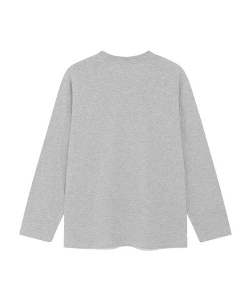 THECOLDESTMOMENT（ザコールデストモーメント）の「TCM box long sleeve (melange grey)（Tシャツ/カットソー・レディース・その他・MEDIUM/LARGE）」の3枚目の写真