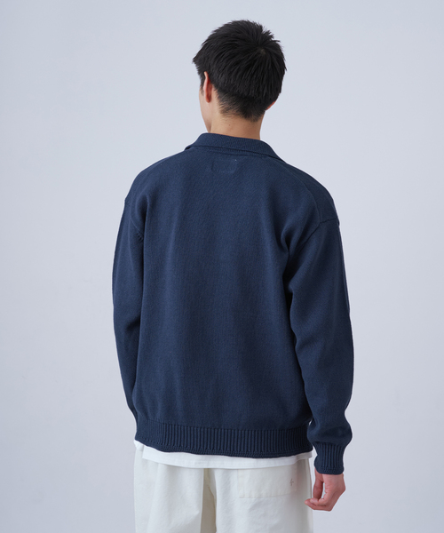 B.C STOCK（ベーセーストック）の「SCI-SCI スキッパー KNIT（ニット/セーター・メンズ・アイボリー/ネイビー・LARGE/MEDIUM）」の10枚目の写真