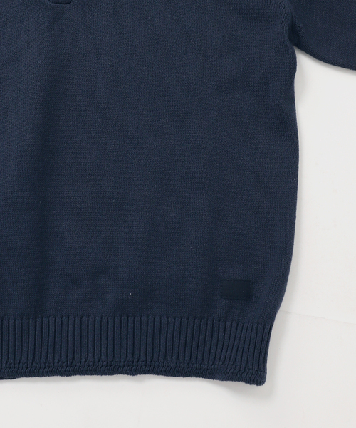 B.C STOCK（ベーセーストック）の「SCI-SCI スキッパー KNIT（ニット/セーター・メンズ・アイボリー/ネイビー・LARGE/MEDIUM）」の18枚目の写真