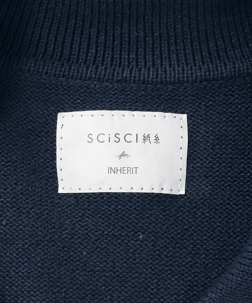 B.C STOCK（ベーセーストック）の「SCI-SCI スキッパー KNIT（ニット/セーター・メンズ・アイボリー/ネイビー・LARGE/MEDIUM）」の19枚目の写真