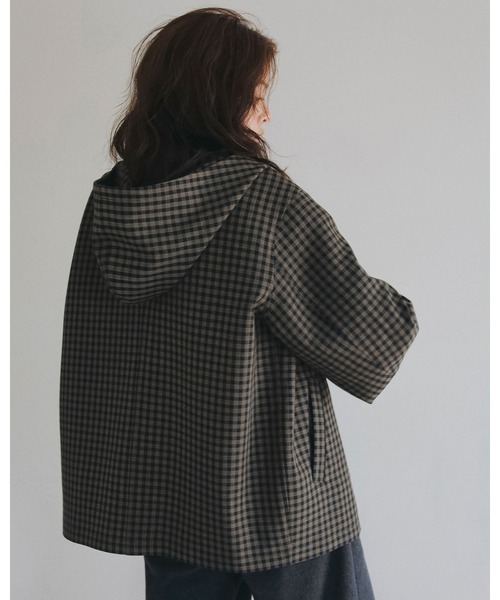 anuke（アンヌーク）の「Check Coverall Jacket（テーラードジャケット・レディース・ブラウン・38inch/36inch）」の17枚目の写真