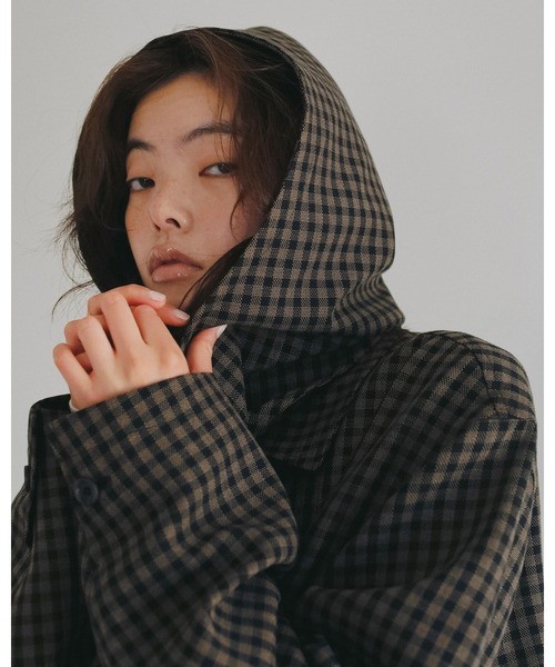 anuke（アンヌーク）の「Check Coverall Jacket（テーラードジャケット・レディース・ブラウン・38inch/36inch）」の18枚目の写真