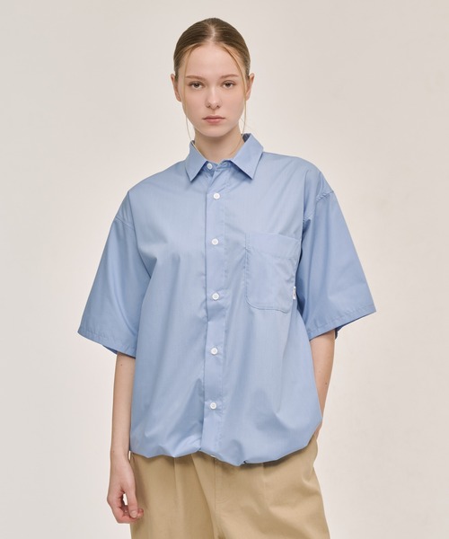 DRAWSTRING REGULAR S/S SHIRT / ドローコードレギュラーS/Sシャツ
