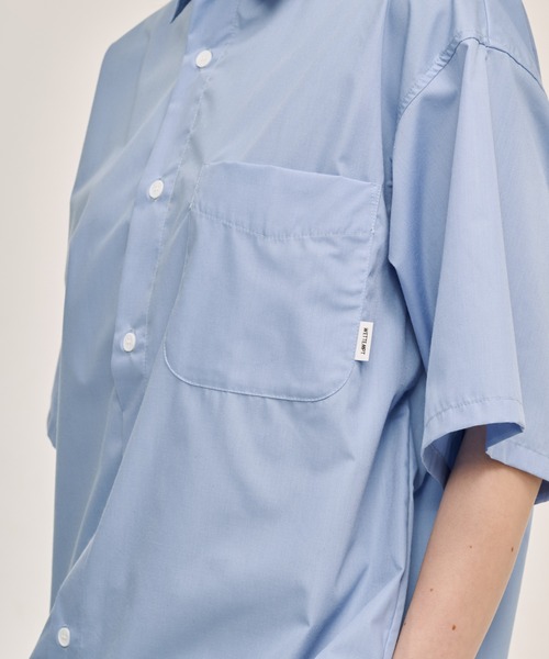 WETTEMPT(ウィテンプト)の「DRAWSTRING REGULAR S/S SHIRT / ドローコードレギュラーS/Sシャツ(シャツ/ブラウス・メンズ・ブラック/サックスブルー/チャコールグレー・SMALL/MEDIUM/LARGE)」の10枚目の写真