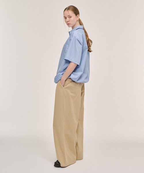 WETTEMPT(ウィテンプト)の「DRAWSTRING REGULAR S/S SHIRT / ドローコードレギュラーS/Sシャツ(シャツ/ブラウス・メンズ・ブラック/サックスブルー/チャコールグレー・SMALL/MEDIUM/LARGE)」の13枚目の写真