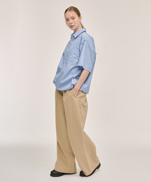 WETTEMPT(ウィテンプト)の「DRAWSTRING REGULAR S/S SHIRT / ドローコードレギュラーS/Sシャツ(シャツ/ブラウス・メンズ・ブラック/サックスブルー/チャコールグレー・SMALL/MEDIUM/LARGE)」の15枚目の写真