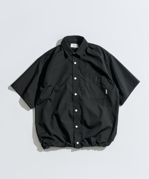 WETTEMPT(ウィテンプト)の「DRAWSTRING REGULAR S/S SHIRT / ドローコードレギュラーS/Sシャツ(シャツ/ブラウス・メンズ・ブラック/サックスブルー/チャコールグレー・SMALL/MEDIUM/LARGE)」の20枚目の写真