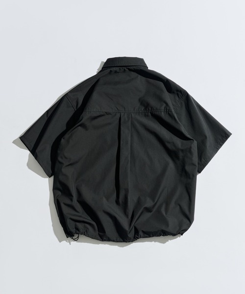 WETTEMPT(ウィテンプト)の「DRAWSTRING REGULAR S/S SHIRT / ドローコードレギュラーS/Sシャツ(シャツ/ブラウス・メンズ・ブラック/サックスブルー/チャコールグレー・SMALL/MEDIUM/LARGE)」の22枚目の写真