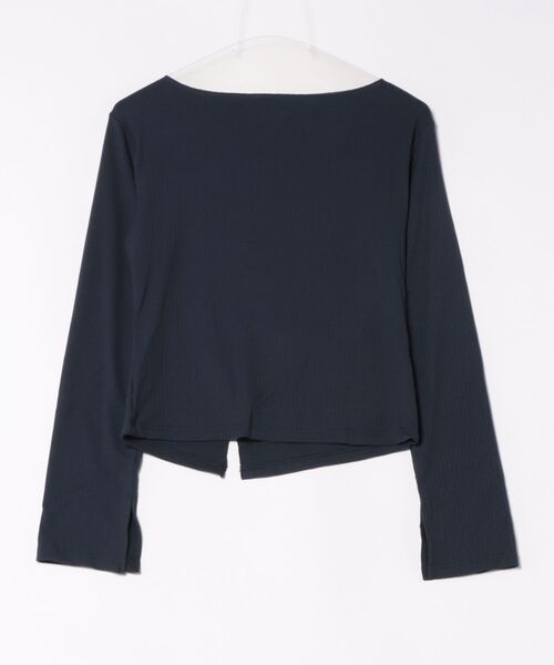 archives(アルシーヴ)の「【ONかわ】2wayアシメボタンカットTOPS(Tシャツ/カットソー・レディース・チャコールグレー/ブラック/ネイビー/イエロー/モカ・MEDIUM)」の20枚目の写真