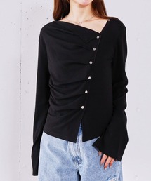 【ONかわ】2wayアシメボタンカットTOPS