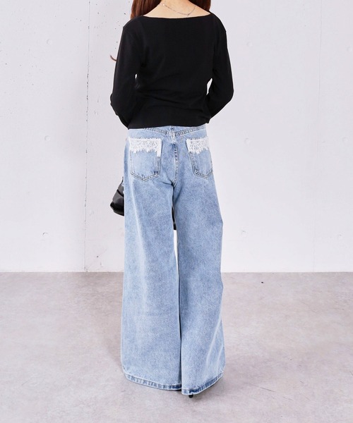 archives(アルシーヴ)の「【ONかわ】2wayアシメボタンカットTOPS(Tシャツ/カットソー・レディース・チャコールグレー/ブラック/ネイビー/イエロー/モカ・MEDIUM)」の14枚目の写真
