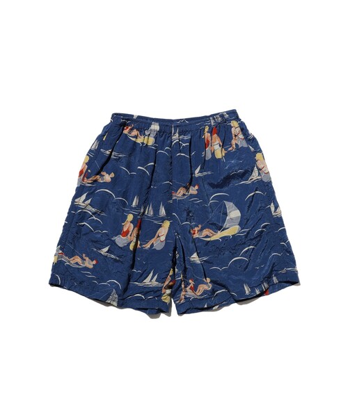 BEAMS PLUS(ビームスプラス)の「GYM Shorts Cupro Print(その他パンツ・メンズ・ブルー・X-LARGE/LARGE/MEDIUM/SMALL)」の1枚目の写真