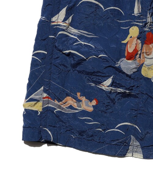 BEAMS PLUS(ビームスプラス)の「GYM Shorts Cupro Print(その他パンツ・メンズ・ブルー・X-LARGE/LARGE/MEDIUM/SMALL)」の5枚目の写真
