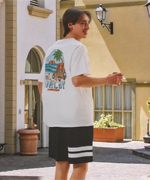【Hurley:ハーレー】ヘビーウェイトコットンTシャツ　オーバーサイズシルエット　バックプリント　SUNNY CAMP OVRSZD SS TEE