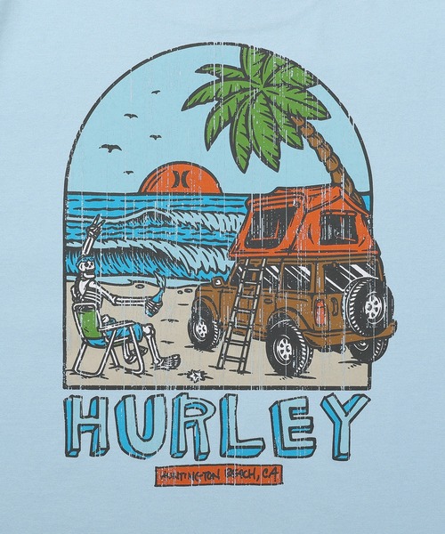 Hurley (ハーレー)の「【Hurley:ハーレー】ヘビーウェイトコットンTシャツ オーバーサイズシルエット バックプリント SUNNY CAMP OVRSZD SS TEE(Tシャツ/カットソー・メンズ・ブラック/ライトブルー/ブルーグレー/ホワイト・X-LARGE/SMALL/MEDIUM/LARGE)」の17枚目の写真