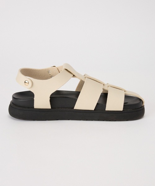 PLAKTON（プラクトン）の「BARNYARDSTORM / PLAKTON(プラクトン) / グルカサンダル【一部店舗限定】（サンダル・レディース・ブラック/オフホワイト・37/38）」の5枚目の写真