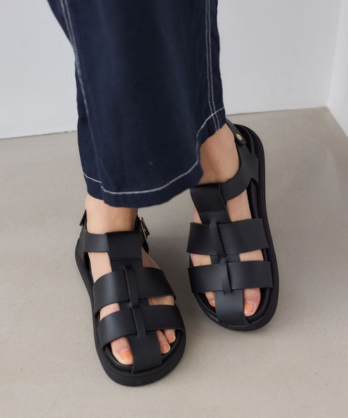 PLAKTON（プラクトン）の「BARNYARDSTORM / PLAKTON(プラクトン) / グルカサンダル【一部店舗限定】（サンダル・レディース・ブラック/オフホワイト・37/38）」の18枚目の写真