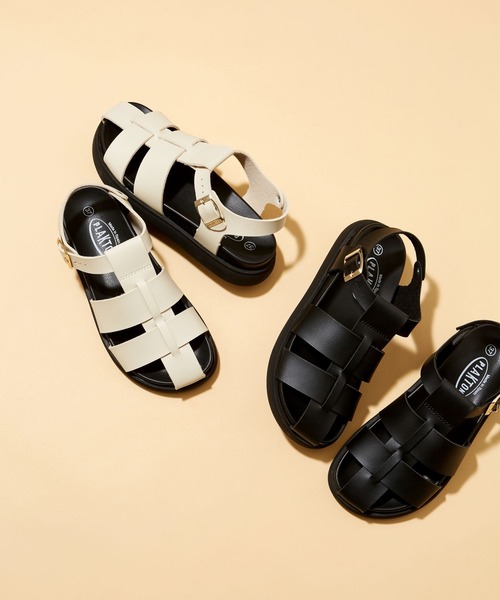 PLAKTON（プラクトン）の「BARNYARDSTORM / PLAKTON(プラクトン) / グルカサンダル【一部店舗限定】（サンダル・レディース・ブラック/オフホワイト・37/38）」の21枚目の写真