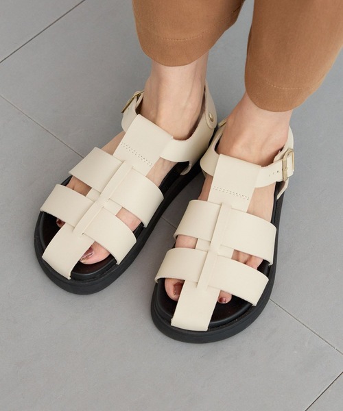 PLAKTON（プラクトン）の「BARNYARDSTORM / PLAKTON(プラクトン) / グルカサンダル【一部店舗限定】（サンダル・レディース・ブラック/オフホワイト・37/38）」の13枚目の写真