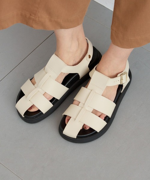 PLAKTON（プラクトン）の「BARNYARDSTORM / PLAKTON(プラクトン) / グルカサンダル【一部店舗限定】（サンダル・レディース・ブラック/オフホワイト・37/38）」の14枚目の写真