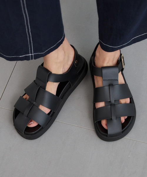 PLAKTON（プラクトン）の「BARNYARDSTORM / PLAKTON(プラクトン) / グルカサンダル【一部店舗限定】（サンダル・レディース・ブラック/オフホワイト・37/38）」の6枚目の写真