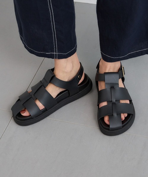 PLAKTON（プラクトン）の「BARNYARDSTORM / PLAKTON(プラクトン) / グルカサンダル【一部店舗限定】（サンダル・レディース・ブラック/オフホワイト・37/38）」の7枚目の写真