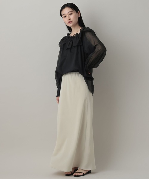 A part by(アパートバイ)の「オフショルブラウス(シャツ/ブラウス・レディース・ブラック/オフホワイト/ライトグリーン・FREE)」の12枚目の写真