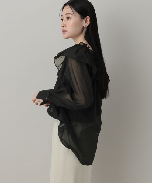 A part by(アパートバイ)の「オフショルブラウス(シャツ/ブラウス・レディース・ブラック/オフホワイト/ライトグリーン・FREE)」の15枚目の写真