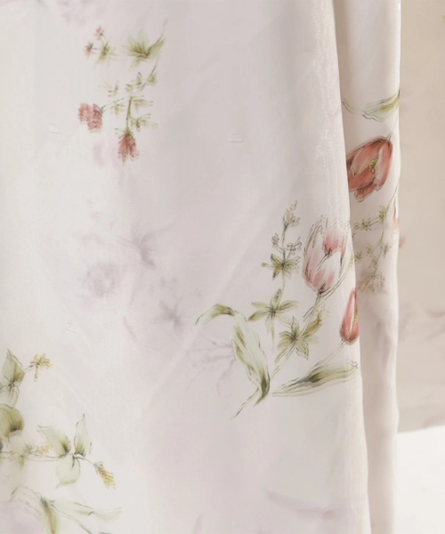 JUSGLITTY(ジャスグリッティー)の「シアーボタニカルスカート(スカート・レディース・ブルー/レッド・0/1/2)」の9枚目の写真