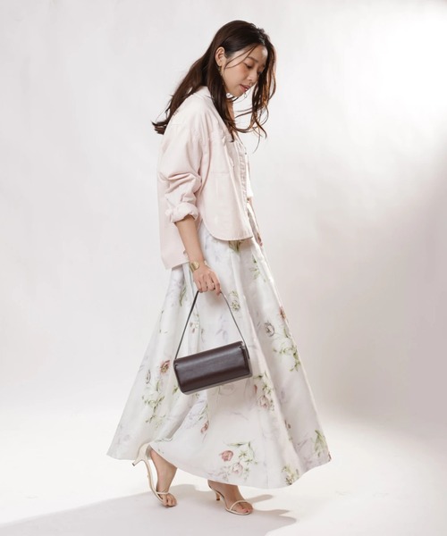 JUSGLITTY(ジャスグリッティー)の「シアーボタニカルスカート(スカート・レディース・ブルー/レッド・0/1/2)」の12枚目の写真