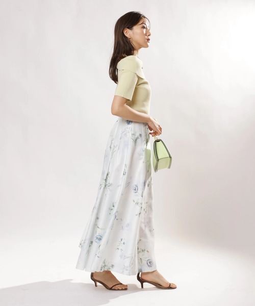 JUSGLITTY(ジャスグリッティー)の「シアーボタニカルスカート(スカート・レディース・ブルー/レッド・0/1/2)」の13枚目の写真