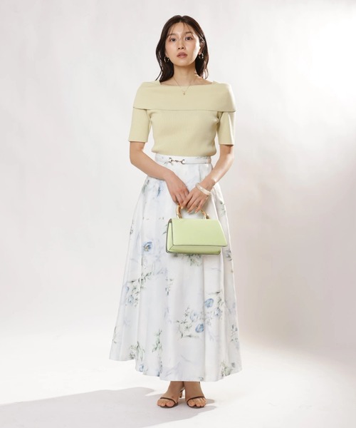 JUSGLITTY(ジャスグリッティー)の「シアーボタニカルスカート(スカート・レディース・ブルー/レッド・0/1/2)」の16枚目の写真