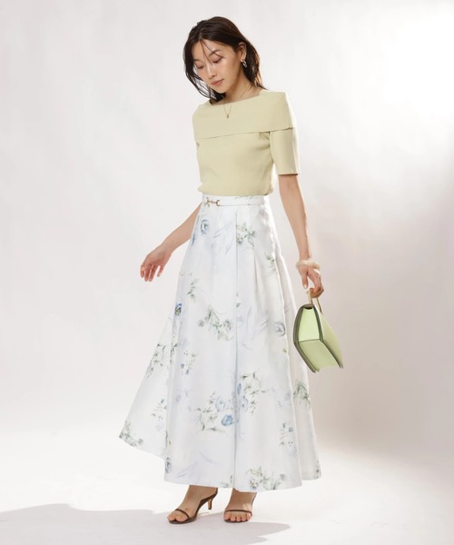 JUSGLITTY(ジャスグリッティー)の「シアーボタニカルスカート(スカート・レディース・ブルー/レッド・0/1/2)」の17枚目の写真