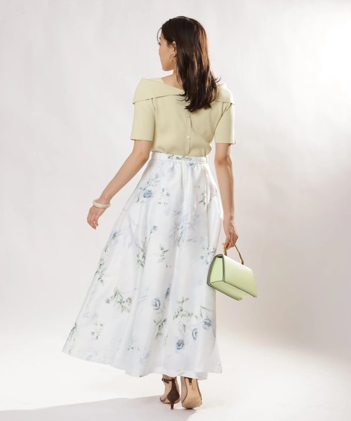 JUSGLITTY(ジャスグリッティー)の「シアーボタニカルスカート(スカート・レディース・ブルー/レッド・0/1/2)」の18枚目の写真