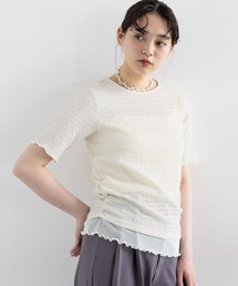 RAGEBLUE | 裾レイヤードシャーリングトップス(Tシャツ/カットソー)