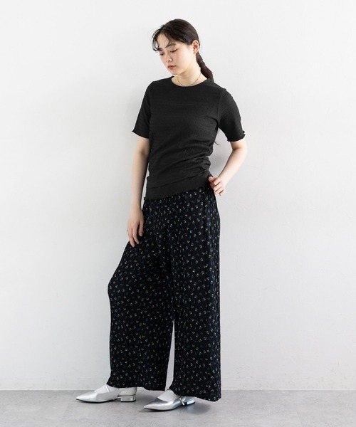 RAGEBLUE（レイジブルー）の「裾レイヤードシャーリングトップス（Tシャツ/カットソー・レディース・ホワイト/ブラック・FREE）」の7枚目の写真