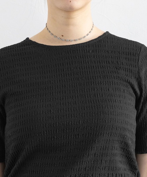 RAGEBLUE（レイジブルー）の「裾レイヤードシャーリングトップス（Tシャツ/カットソー・レディース・ホワイト/ブラック・FREE）」の13枚目の写真