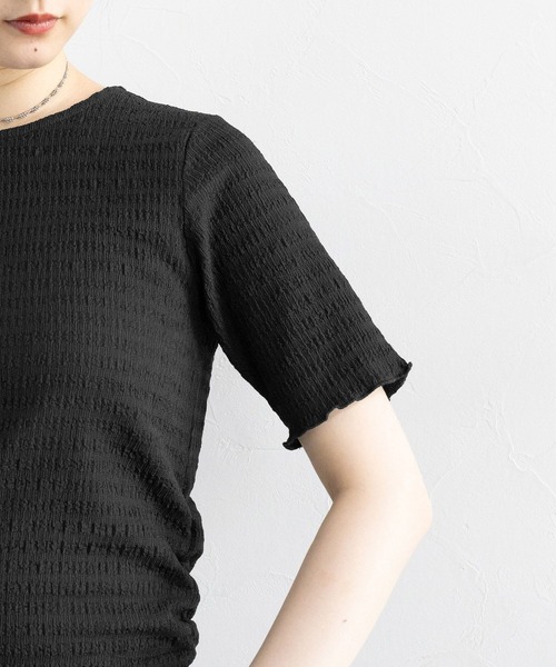 RAGEBLUE（レイジブルー）の「裾レイヤードシャーリングトップス（Tシャツ/カットソー・レディース・ホワイト/ブラック・FREE）」の14枚目の写真