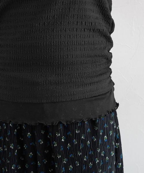 RAGEBLUE（レイジブルー）の「裾レイヤードシャーリングトップス（Tシャツ/カットソー・レディース・ホワイト/ブラック・FREE）」の15枚目の写真