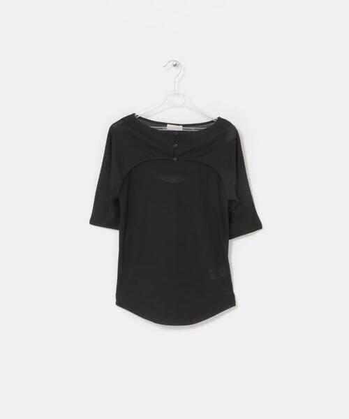LAATO(ラート)の「mix layered tee(Tシャツ/カットソー・レディース・オリーブ/ブラック/パープル系その他・FREE)」の11枚目の写真