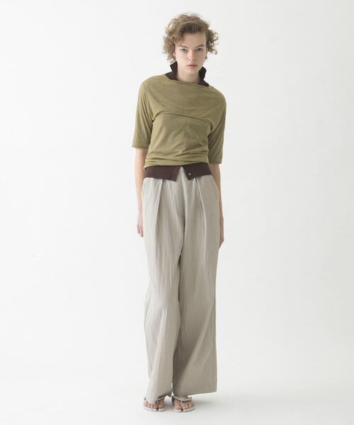 LAATO(ラート)の「mix layered tee(Tシャツ/カットソー・レディース・オリーブ/ブラック/パープル系その他・FREE)」の14枚目の写真