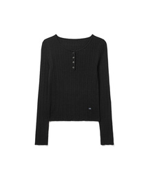 [ITALY] スリムヘンリーネックリブニット 5カラー COWKT010