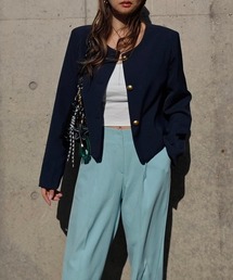 esutoreja（エストレジャ）の「ノーカラーショートジャケット（ノーカラージャケット）」