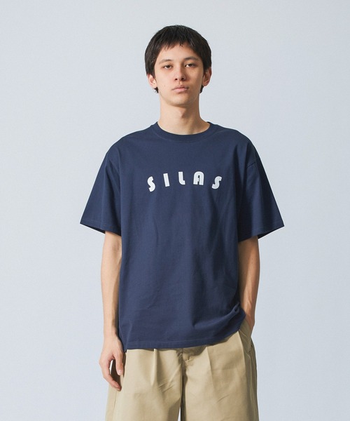 SILAS(サイラス)の「ATHL S/S TEE(Tシャツ/カットソー・メンズ・アッシュ/ブラック/ホワイト/ネイビー・M/L/XL)」の1枚目の写真