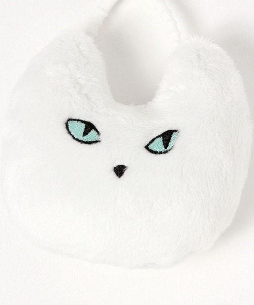 studio CLIP（スタディオクリップ）の「ネコ顔チャーム（ピアス（両耳用）・レディース・ホワイト/グレー/ブラウン・FREE）」の9枚目の写真