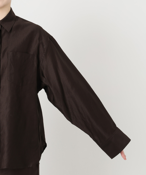 IENA LA BOUCLE コーマサテン スモックシャツ IENA(イエナ)の「IENA LA BOUCLE コーマサテン スモックシャツ◇」 - PARTE
